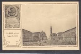 9376-TORINO NEL 1600-PIAZZA S.CARLO-FESTE COMMEMORATIVE TORINESI-1928-FP - Tentoonstellingen