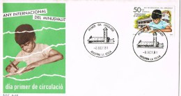 12253. Carta F.D.C. ANDORRA Española 1981. Minusvalidos, Handicaped - Cartas & Documentos