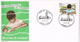 12253. Carta F.D.C. ANDORRA Española 1981. Minusvalidos, Handicaped - Lettres & Documents