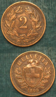 M_p> Svizzera 2 Rappen 1893 Rame - 2 Centimes / Rappen