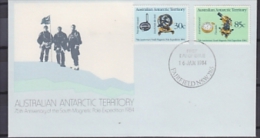 AAT 1984 Magnetic Pole FDC Ca 16 Jan 1984 Fairfield F3163) - FDC