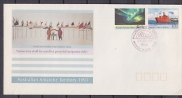 AAT 1991 Antarctic Treaty 2v FDC Ca Sydney 20 Jun 1991 (F3167) - FDC