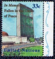 Nations Unies 1999 ONU Neuf Edifice In Memoriam Fallen In The Cause Of Peace Bord De Feuille - Neufs