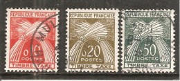 Francia-France Nº Yvert  Tasa 91-93 (usado) (o) - 1960-.... Usati