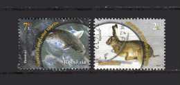 Romania - ° 2013 -  Animali Lepre - Pesci. - Used Stamps