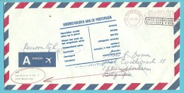 Brief Met Roodfrankeering ZAVENTEM  Naar MERKSEM Met Stempel VOORBEHOUDEN AAN DE POSTERIJEN / OVERLEDEN...... - 1980-99