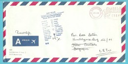 Brief Met Roodfrankeering ZAVENTEM  Naar MERELBEKE Met Stempel RETOUR .... - 1980-1999