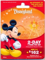 Disneyland Resort,  Anaheim, CA., U.S.A.  Admission Ticket Card On Its Backer # Dt-184a - Passeports Disney