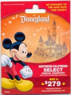 Disneyland Resort,  Anaheim, CA., U.S.A.  Admission Ticket Card On Its Backer # Dt-188a - Toegangsticket Disney