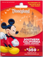 Disneyland Resort,  Anaheim, CA., U.S.A.  Admission Ticket Card On Its Backer # Dt-189a - Pasaportes Disney