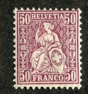 6250  Swiss 1867  Michel #35 *  Cat.€55. - Offers Welcome! - Ungebraucht