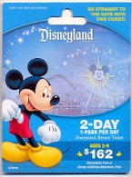 Disneyland California Ticket, No Value, Collectible # 194a - Disney-Pässe