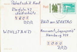 DDR / GDR - Postkarte Echt Gelaufen / Postcard Used (D1278) - Postkarten - Gebraucht