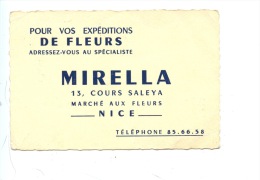 Nice : MIRELLA 13 Cours Saleya (fleuriste Métiers) Pour Vos Expéditions De Fleurs - Old Professions