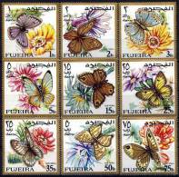 FUJEIRA Papillons (yvert Serie PA 12) BUTTERFLIES-MARIPOSAS-FAR FALLE-SCHMETTERLINGE** Neuf Sans Charniere MNH - Mariposas