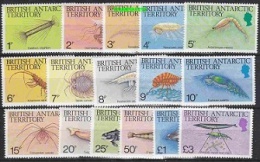 British Antarctic Territory 1984 Marine Life / Definitives 16v ** Mnh (20621) - Neufs