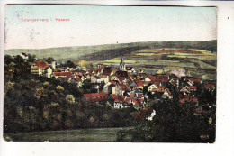 3509 SPANGENBERG, Ortsansicht, 1913, Militärl Post - Homberg