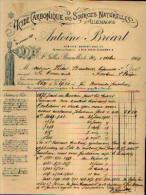 BRUXELLES Facture « Acide Carbonique Des Sources Naturelles D’Allemagne » - Ets A. BREART (1909) - Illustré - 1900 – 1949