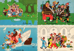 10 CPSM(4 Doubles).Illustrateur DUBOUT.Les Editions Du Moulin.Voir Scans. - Dubout