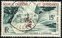 NEW CALEDONIA 15 FRANCS PERCHER A L'EPERVIER SURFING SPORT SET OF 1 UNH 1960's(?) SG251 READ DESCRIPTION !! - Used Stamps