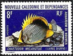 NEW CALEDONIA 8 FRANCS AQUARIUM FISH CHAETODON MARINE LIFE SET OF 1 MINT 1990's SG519 READ DESCRIPTION !! - Nuovi