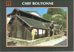 CPM De Chef-Boutonne – Le Lavoir Et Les Ruines Du Château - Chef Boutonne