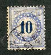 6258  Swiss 1882  Michel #10k  Zum.#10 (o) Cat.€50. - Offers Welcome! - Taxe