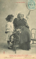 Enfants - Fillette - Femmes - Femme - Coiffes - Costumes - Métiers - Fileuses - Fileuse Au Rouet - La Quenouille - Colecciones, Lotes & Series