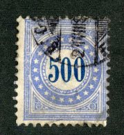 6260  Swiss 1878  Michel #9 IIK  Zum.#9 II (o) Cat.€45. - Offers Welcome! - Taxe