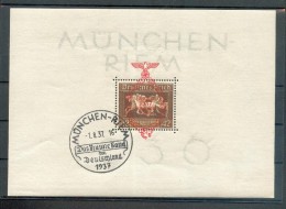 DR-3.Reich PFERDEBLOCK BLOCK 10 SONDERSTEMPEL Gest. 130EUR (72513 - Blokken