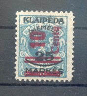 Memel 230III TYPE* BPP 250EUR (72482 - Klaipeda 1923