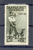 Saar 122II ABART* 70EUR (G8837 - Unused Stamps