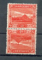 Saar 59KdrIII KEHRDRUCK**POSTFRISCH 45EUR (72497 - Unused Stamps