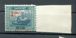 Saar 70IV ABART**POSTFRISCH (72425 - Unused Stamps