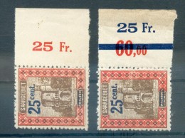 Saar 75OR+75 ORF NEUE OBERRANDZAHL!**POSTFRISCH (72272 - Unused Stamps