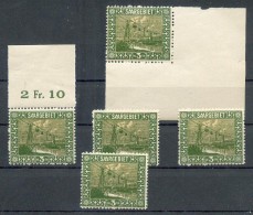 Saar 84I-VI ALLE ABARTEN**POSTFRISCH 100EUR (Z3988 - Unused Stamps