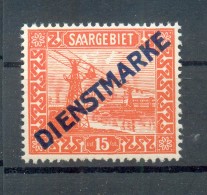 Saar DIENST 12XXIV ABART**POSTFRISCH (72370 - Dienstzegels