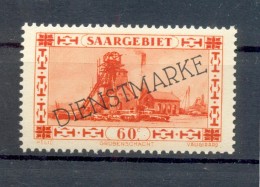 Saar DIENST 29XIII ABART**POSTFRISCH (72413 - Oficiales