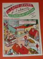 Rare Ancien BUVARD Publicitaire Illustré Par Lucien LOGE, Lacto-Levure Au Chocolat, L Salavin Chocolatier, Type H HY Y - Cocoa & Chocolat