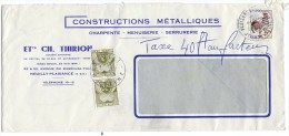 ENVELOPPE AVEC TAXE AU FACTEUR 2 X 20 CENTIMES - 1960-.... Oblitérés