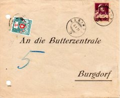 SUISSE. Enveloppe De La Suisse De 1921. Lettre Taxée. - Taxe