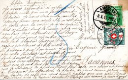 SUISSE. Carte Postale De La Suisse De 1912. Lettre Taxée. - Taxe