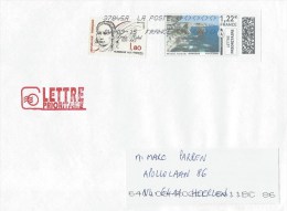 France 2015 Coastal Landscape PAP Franking Cover - PAP: TSC En Semi-officiële Bijwerking