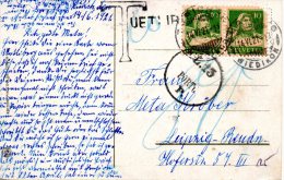 SUISSE. Carte Postale De La Suisse Pour Leipzig De 1921. Carte Taxée En Allemagne. - Taxe
