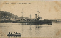 13 Gijon El Crucero " Catalina " En El Musel  Editor Francisco Matos Davila - Asturias (Oviedo)