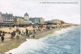 12263. Postal  WORTHING (Sussex) East Parade From Pier - Worthing