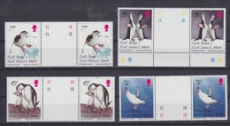 South Georgia 1996 Chinstrap Penguins 4v Gutter  ** Mnh (20636A) - Georgia Del Sud