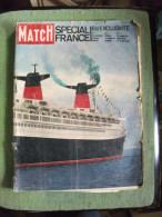 Paris Match Spécial France N° 663 Coupe En Colorama Paquebot Marine - Bateau