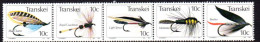 Transkei 1982 Fishing Flies III Strip Of 5, MNH - Transkei