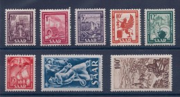 SARRE - 255/262 INDUSTRIE SERIE COMPLETE NEUFS MLH - Unused Stamps